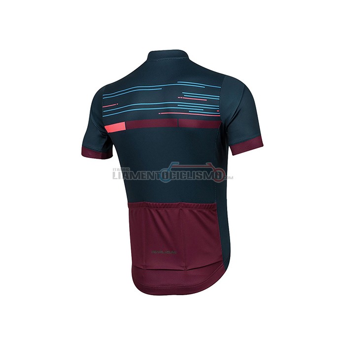 Abbigliamento Ciclismo Pearl Izumi Manica Corta 2021 Spento Blu Scuro Rosso